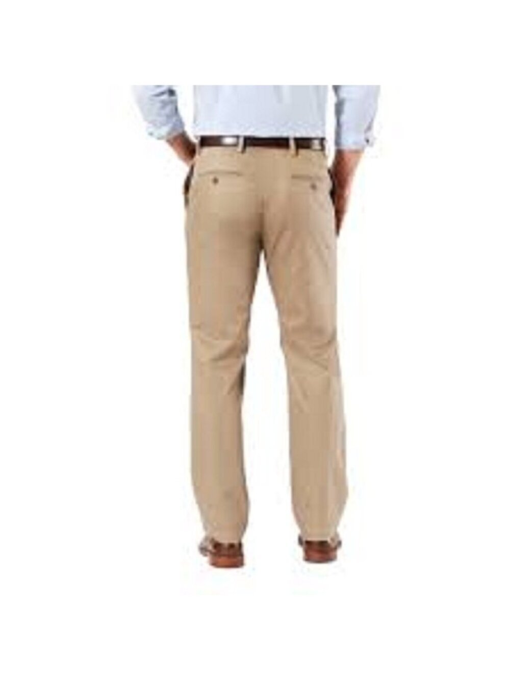 Dockers D2 Relaxed Fit Pants Men's 38 x 29 Tan Khaki Hemmed Grandpa Core